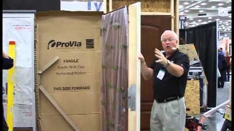 Exterior Door Installation:  ProVia at 2012 Remodeling Show