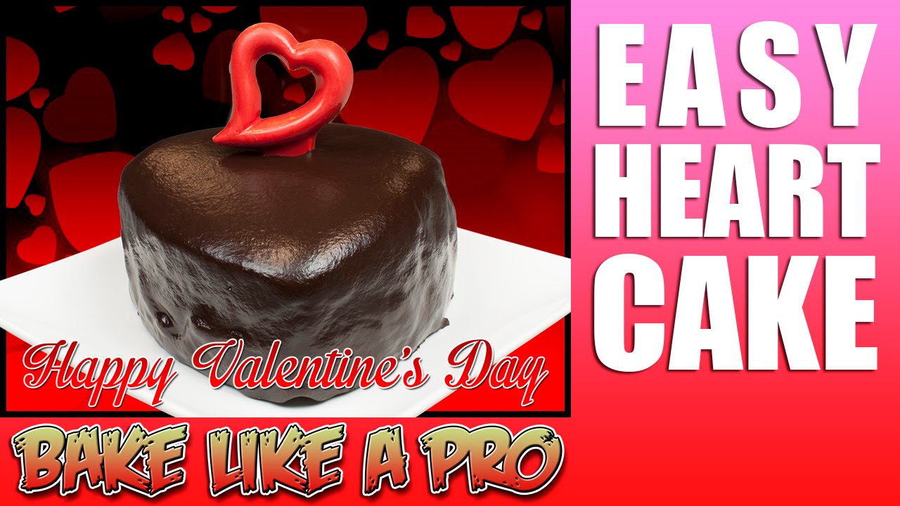 Easy Mini plain cake recipe - Valentine's Cake - YouTube