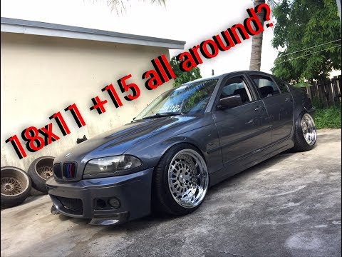 How to set up MONSTER fitment on a BMW E46 sedan