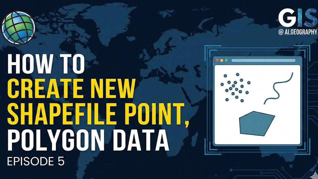 How to Create New Shapefile in ArcGIS | ArcGIS Tutorial for Beginners ...