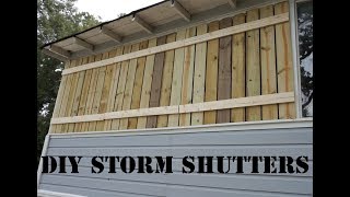 DIY Hurricane Shutters I built some cheap and easy hurricane shutters for my cottage today.