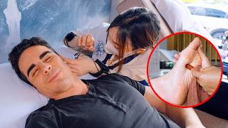 ASMR: Traditional Chinese Ear Cleaning and Foot Reflexology Massage