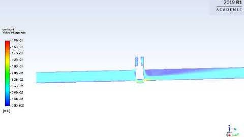 gate valve simulation at 25mm lift