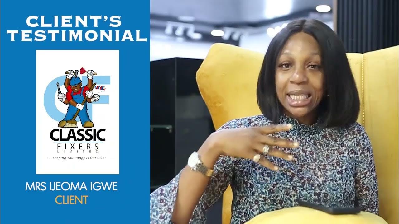 Exceptional Cleaning Service Testimonial from Mrs. Ijeoma Igwe Abuja