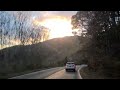 Time Lapse driving through North Carolina mountains