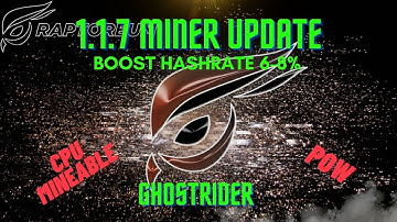 RAPTOREUM MINER UPDATE - 1.1.7 improvements and updates - CPU Mining POW/POS Crypto