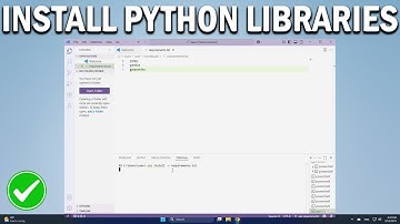 How To Install All Python Libraries in VS Code Using requirements.txt