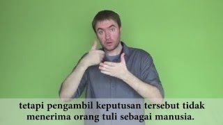 Pentingnya berkomunikasi dalam bahasa isyarat (The importance of communication in sign language)