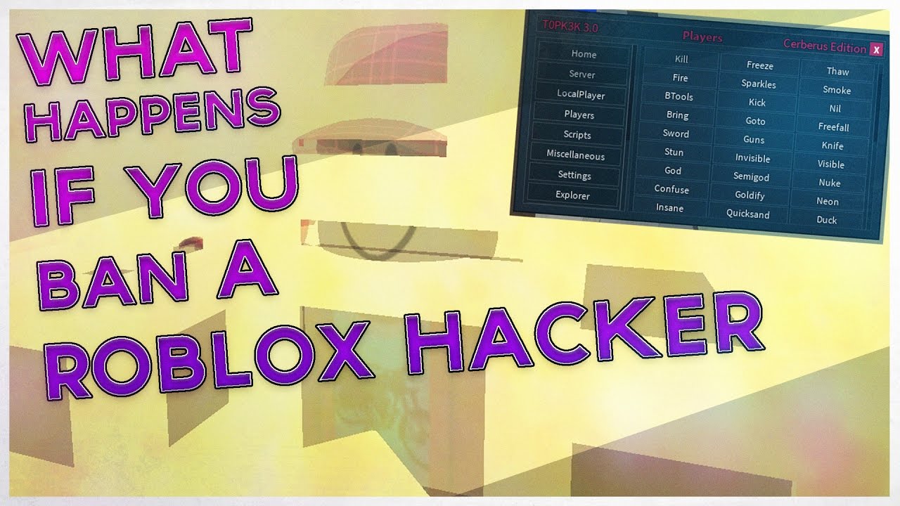 What Happens If You Ban A Roblox Hacker A Roblox Machinima Youtube - como usar hacker no roblox