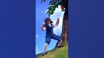 An apple falls on his head and then he rips the tree out of the ground 😂 #Shorts