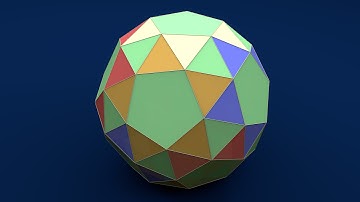 Solid Shapes And Their Nets: Snub Dodecahedron / Курносый додекаэдр (Плосконосый додекаэдр)