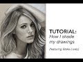Tutorial - How I shade my drawings - Featuring Blake Lively