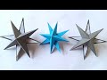3d paper star|diy paper craft|paper origami|5 minute craft|Rose Creation|christmas decor star