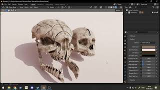Blender Procedural Bone Texture (For Free Use)