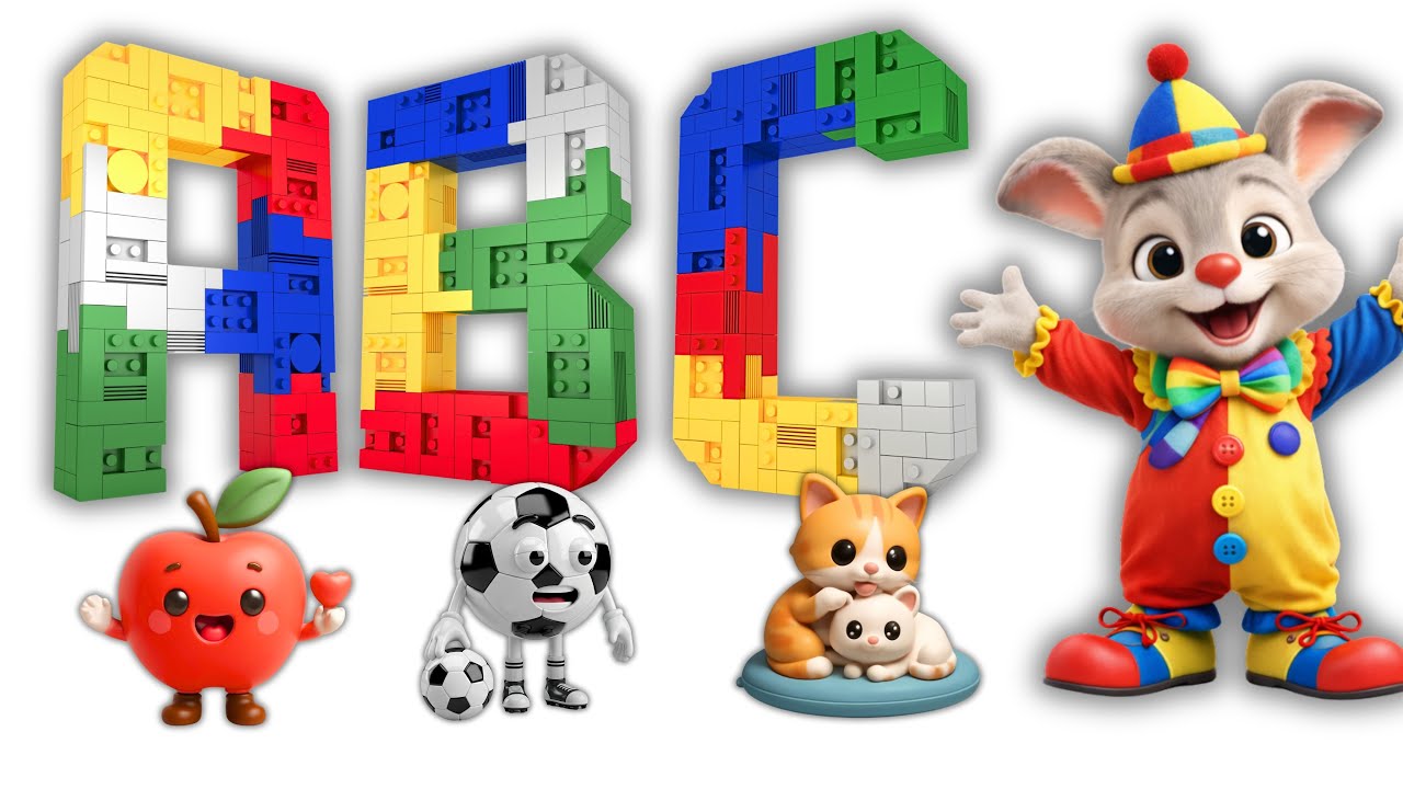 ABC Song for Kids | Learn Alphabet A to Z with Animals, Objects & Fun ...