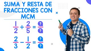 Suma y resta de fracciones con mínimo común múltiplo (MCM)