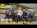 BMW F750, 850 GS e 850 ADVENTURE TEST: sfida in famiglia [English sub]