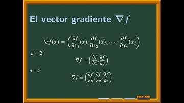 El vector gradiente