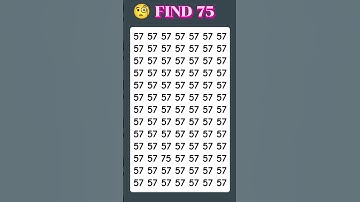 🔍TEST Your Observation Skills With This FAST Number Game #short