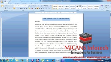 Hybrid Prediction Models for Rainfall Forecasting