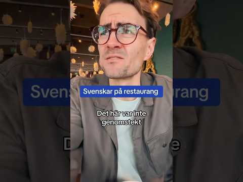 Svenskar på restaurang