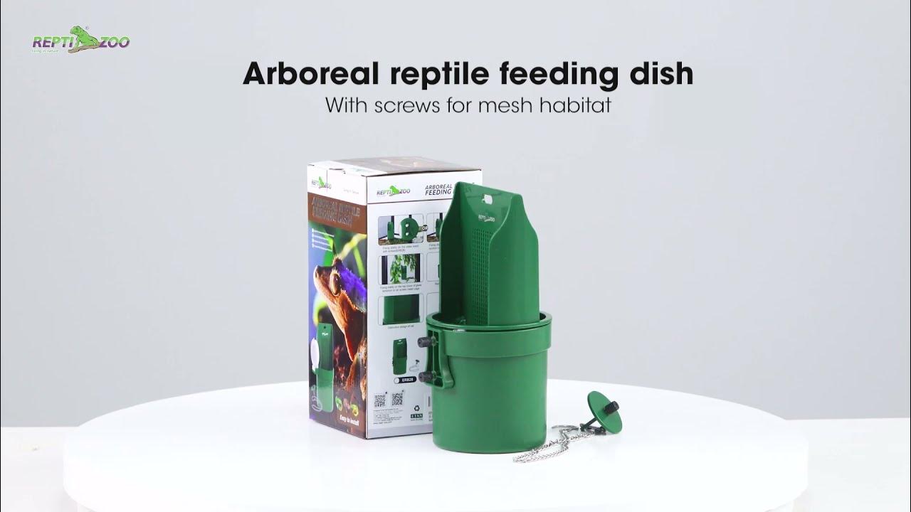 ERB28 REPTIZOO Arboreal Reptile Feeding Dish Screws Version YouTube