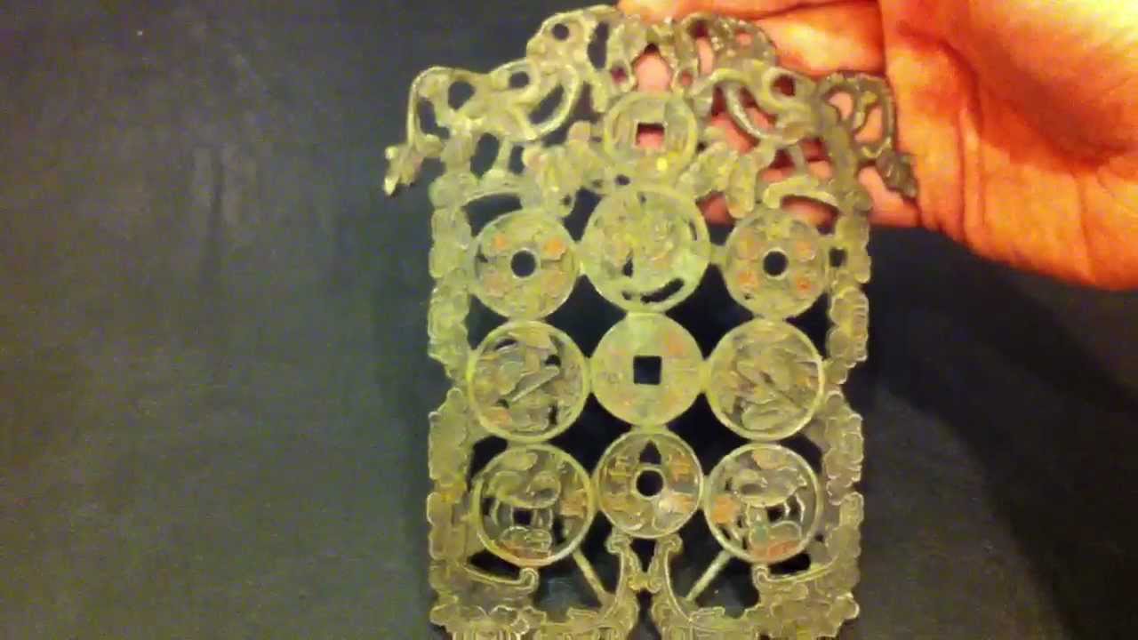 Extremely Rare Antique Imperial Korean Coin Bronze Charm Chatelaine