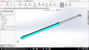 jcb hydraulic cylinder, solid works design