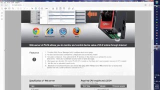 CIMON PLCS Web Server Tutorial Video