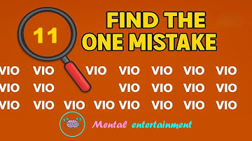 4K - QUIZ MENTAL ENTERTAINMENT: How Sharp Are Your Eyes? 👀 Only 1% Can Spot the Mistake!