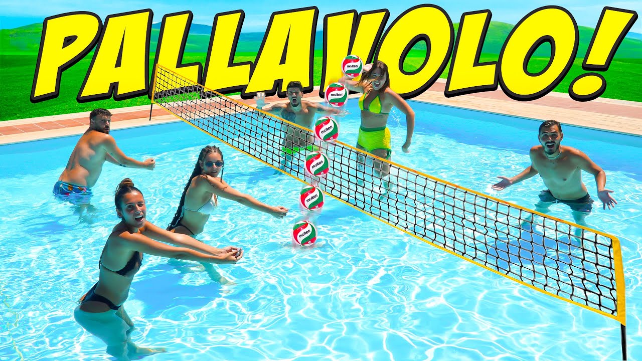 🏐 PALLAVOLO in PISCINA con le RAGAZZE! 👱🏼‍♀️💦