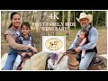 E3 family farm life at an arabian horse farm  riding with our 6 months old baby 4k