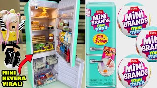 TENGO LA MINI NEVERA VIRAL Y  LA LLENAMOS Y SI FUNCIONA! WOWW!😮😮