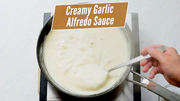 Creamy Garlic Alfredo Sauce Recipe with Milk -  in 15 minutes