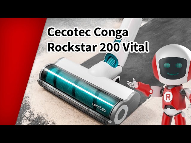 Atrapa hasta la última mota de polvo con la aspiradora sin cable Cecotec  Conga Rockstar 200 Vital con un 40% de descuento