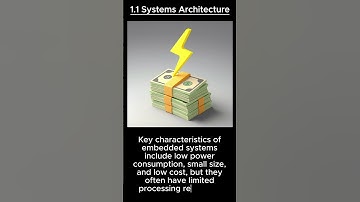 1.1 Systems Architecture - Embedded Systems