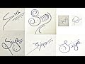 How to draw signature like a billionaire for alphabet s
