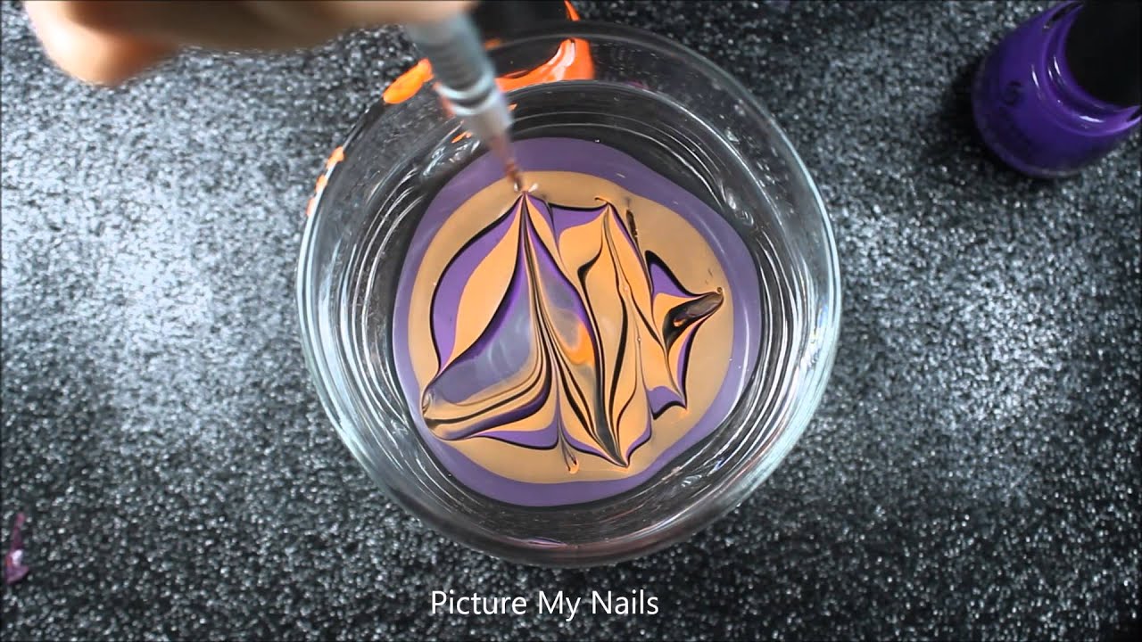 How to Create a Marble Nail Design Without Water - wide 5