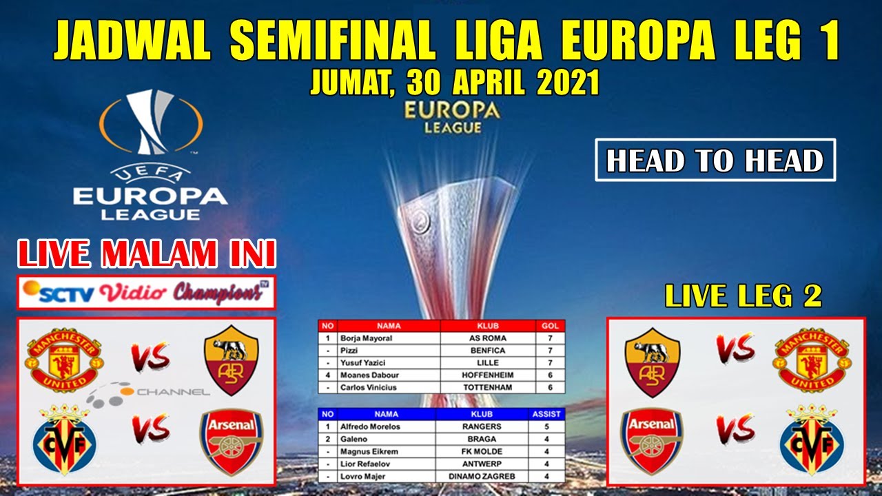 Jadwal semifinal europa league 2021