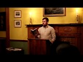 Daniel Perry at Common Readings, 22 Oct. 2018