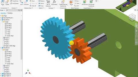 Tutorial 4A.3 - Assembly Modelling in Autodesk Inventor (Gear Train Assembly Example)