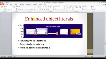 ECMAScript 6- Part 10 -Enhanced object literals