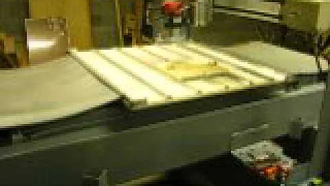 Finished CNC fixed gantry router with Adept slides on 3 axis'.