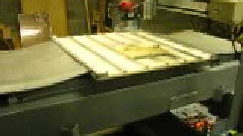 Finished CNC fixed gantry router with Adept slides on 3 axis