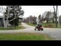 Racing Mower on Gravel