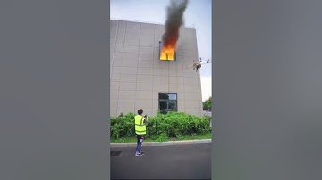 Fire fighting powered by drone