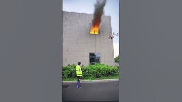 Fire fighting powered by drone