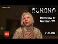 AURORA - Interview at German TV | English subtitles | 21.01.2022