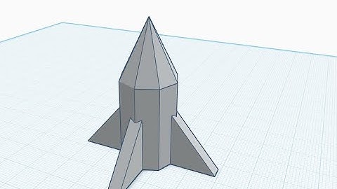 How to 3D design a cool rocket on Tinkercad