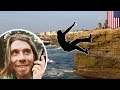 Death by cell phone: man on cellphone trips and falls off San Diego Sunset Cliffs - TomoNews